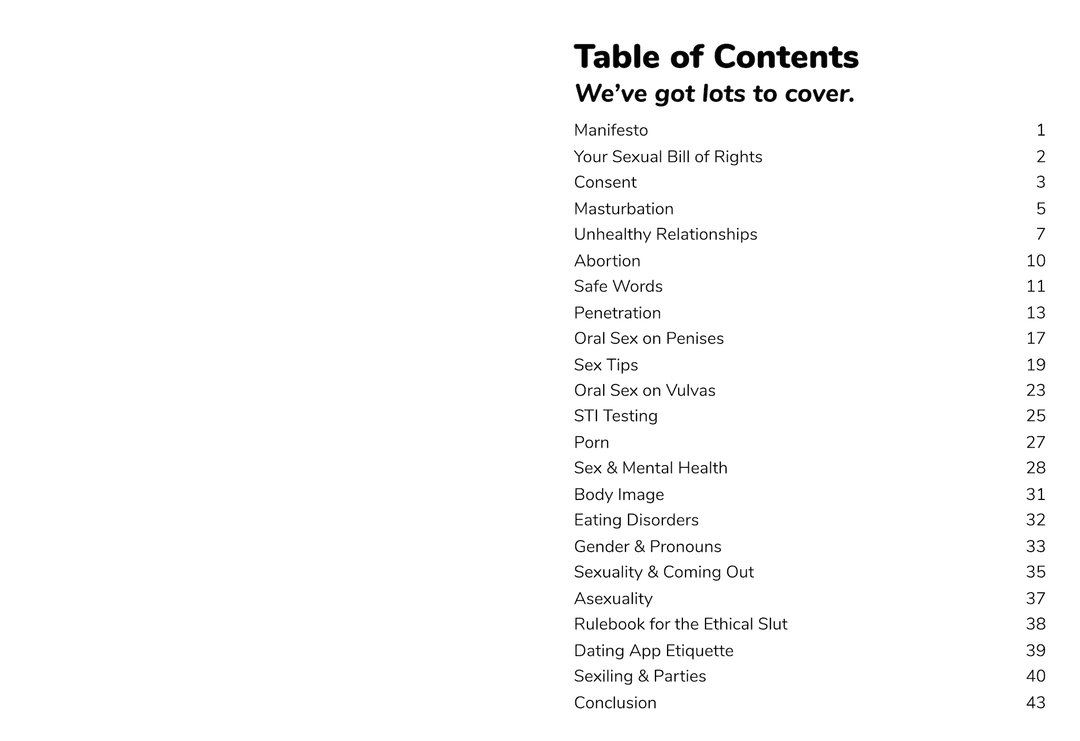 Table of Contents