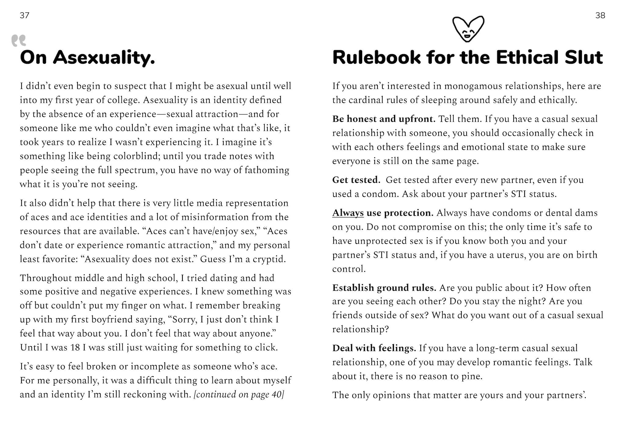 Asexuality + Slut Rules